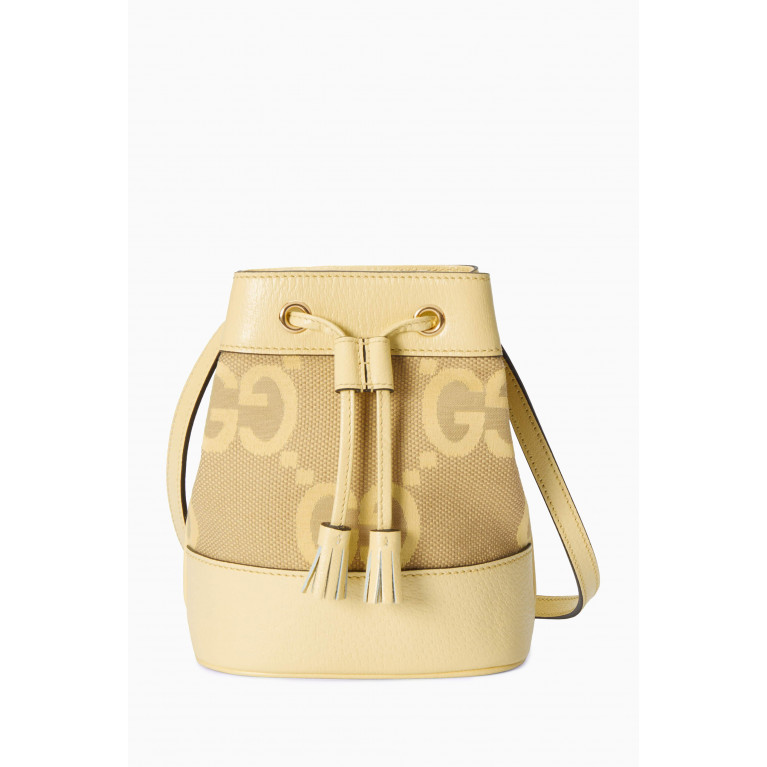 Gucci - Small Ophidia Bucket Bag in Jumbo GG-print Canvas