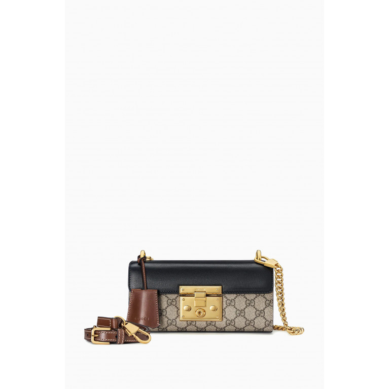 Gucci - Small Padlock Shoulder Bag in GG Supreme Canvas