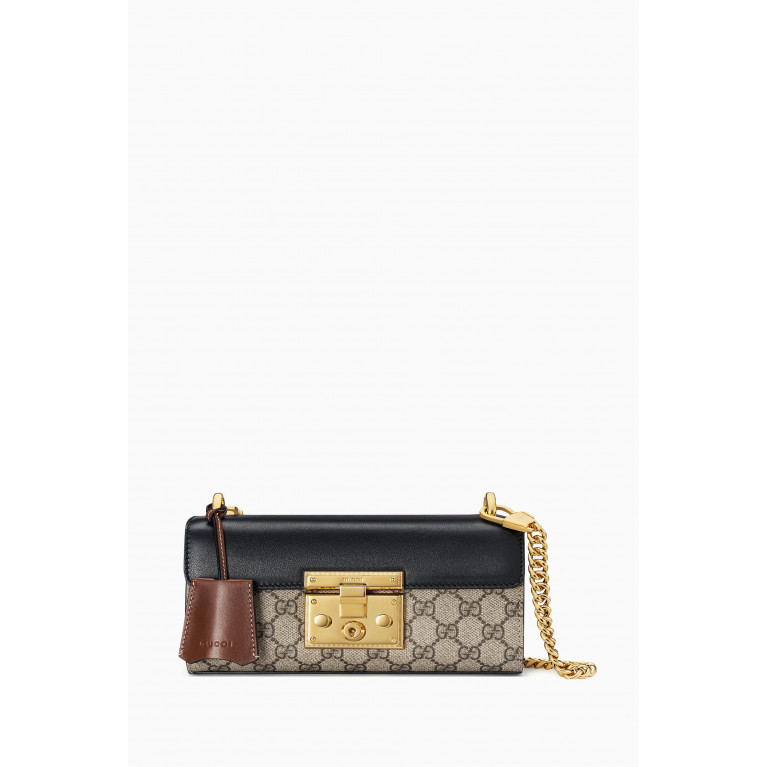 Gucci - Small Padlock Shoulder Bag in GG Supreme Canvas