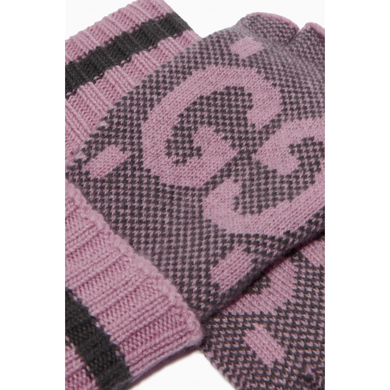 Gucci - GG Fingerless Gloves in Cashmere