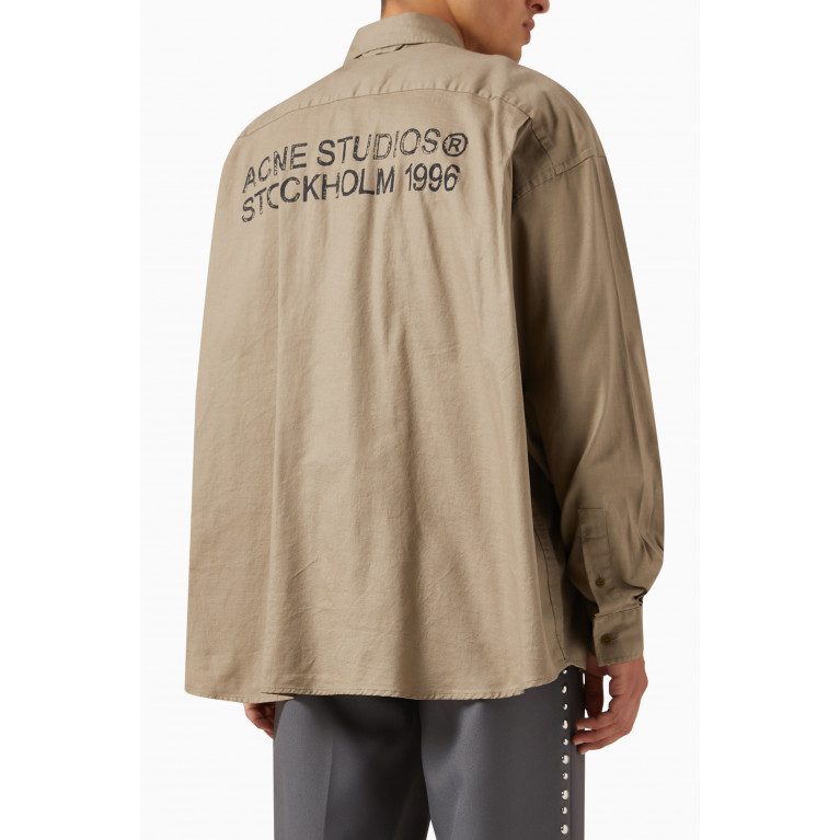 Acne Studios - Back Logo Shirt in Organic Cotton