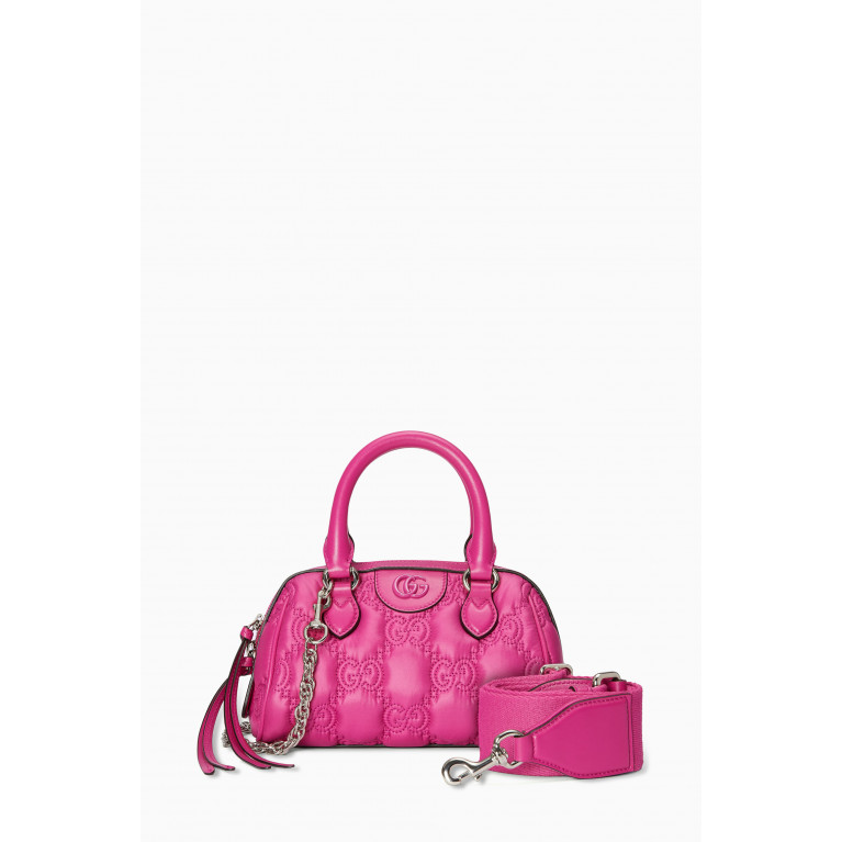 Gucci - Mini Top-handle Bag in GG Matelassé Leather
