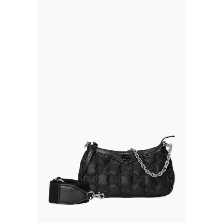 Gucci - GG Logo Shoulder Bag in Matelassé Nylon