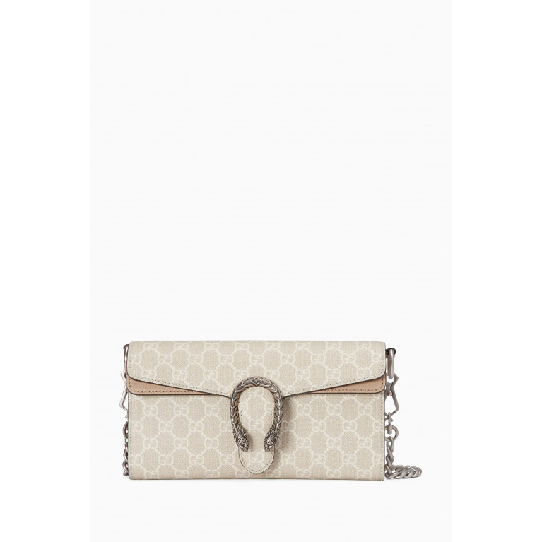Gucci - Small Dionysus GG Printed Flap Shoulder Bag in Canvas