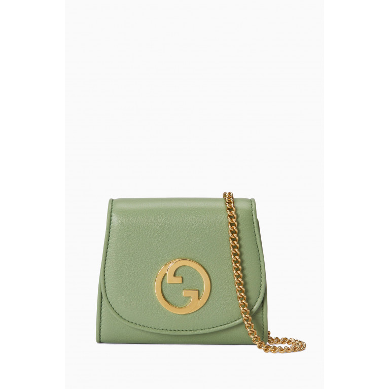 Gucci - Blondie Shoulder Bag in Leather Green