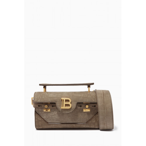 Balmain - B-Buzz 19 Bag in Croc-embossed Leather