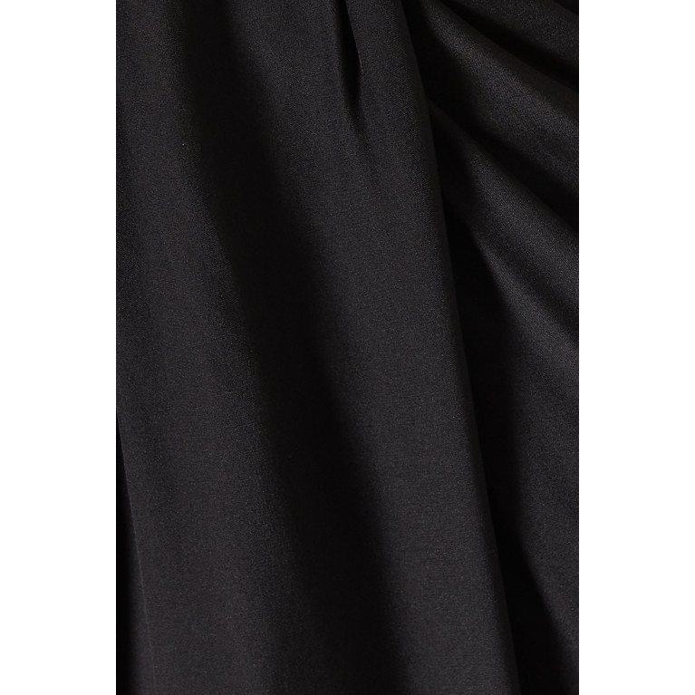 Gauge81 - Paita Wrap Maxi Skirt in Silk Crêpe Black