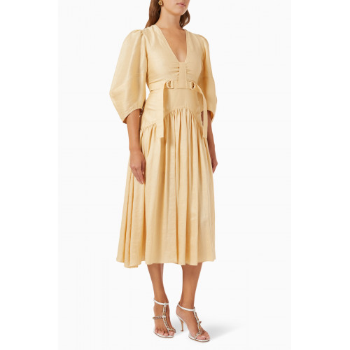 Acler - Burton Midi Dress in Linen