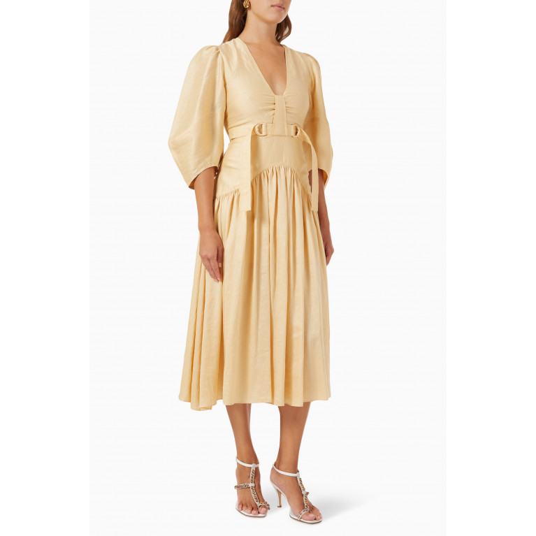Acler - Burton Midi Dress in Linen
