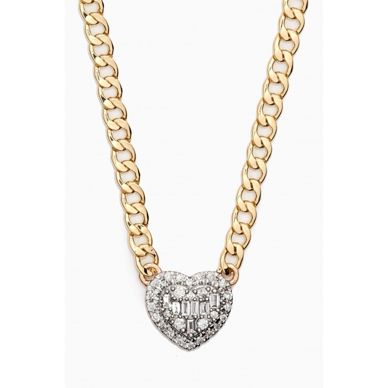 STONE AND STRAND - Deluxe Heart of the Matter Diamond Necklace in 10kt Gold
