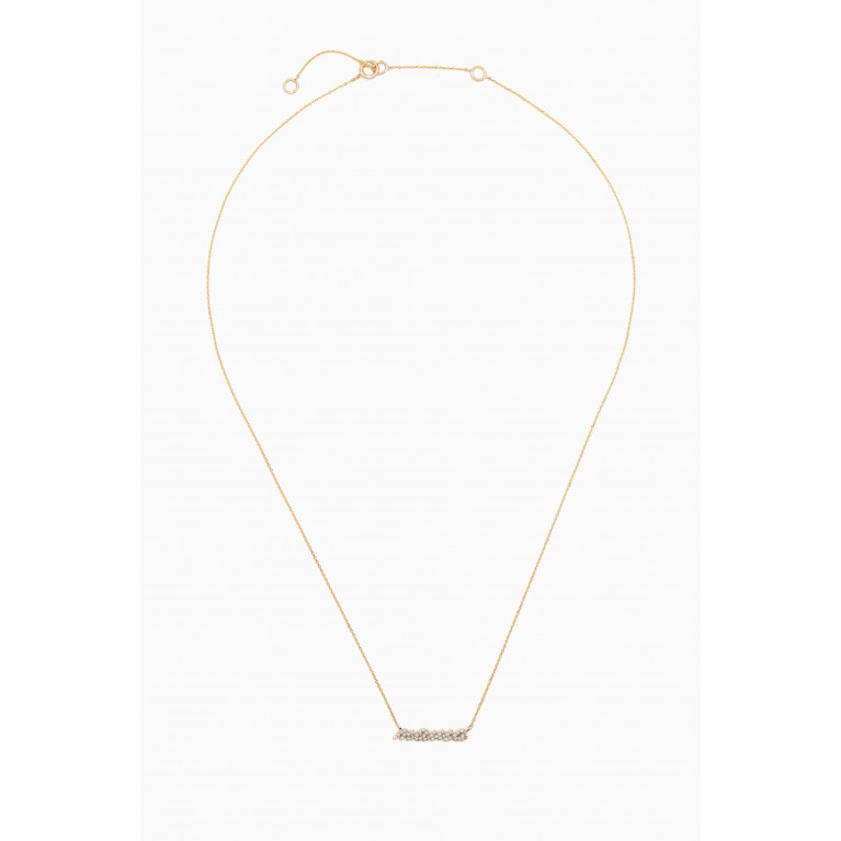 STONE AND STRAND - Hey Mama Pavé Diamond Necklace in 10kt Gold