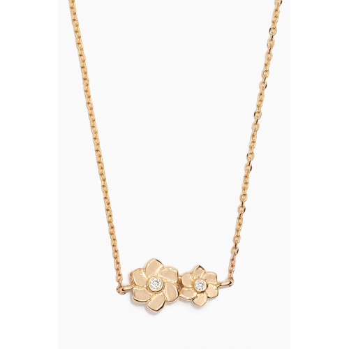 STONE AND STRAND - Mini Blooms Corsage Diamond Necklace in 10kt Gold