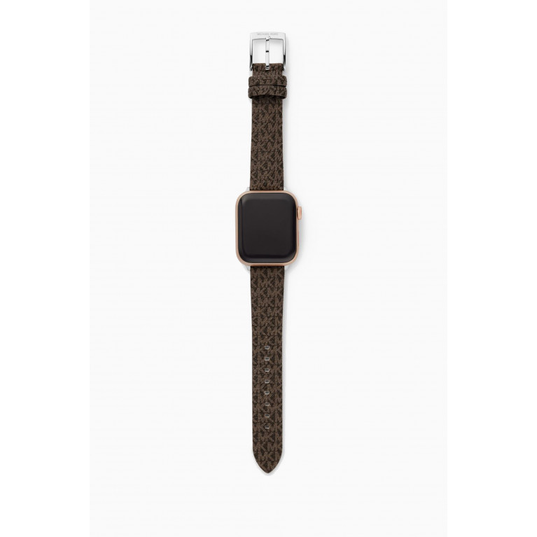 MICHAEL KORS - Logo Apple Watch® Strap in Canvas, 18mm