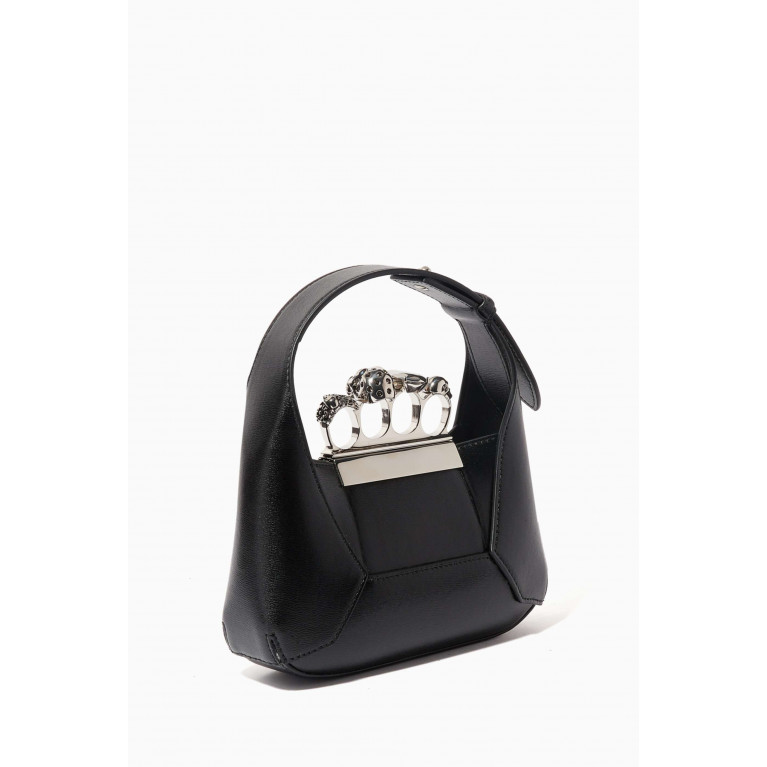 Alexander McQueen - Mini Jewelled Hobo Bag in Calf Leather
