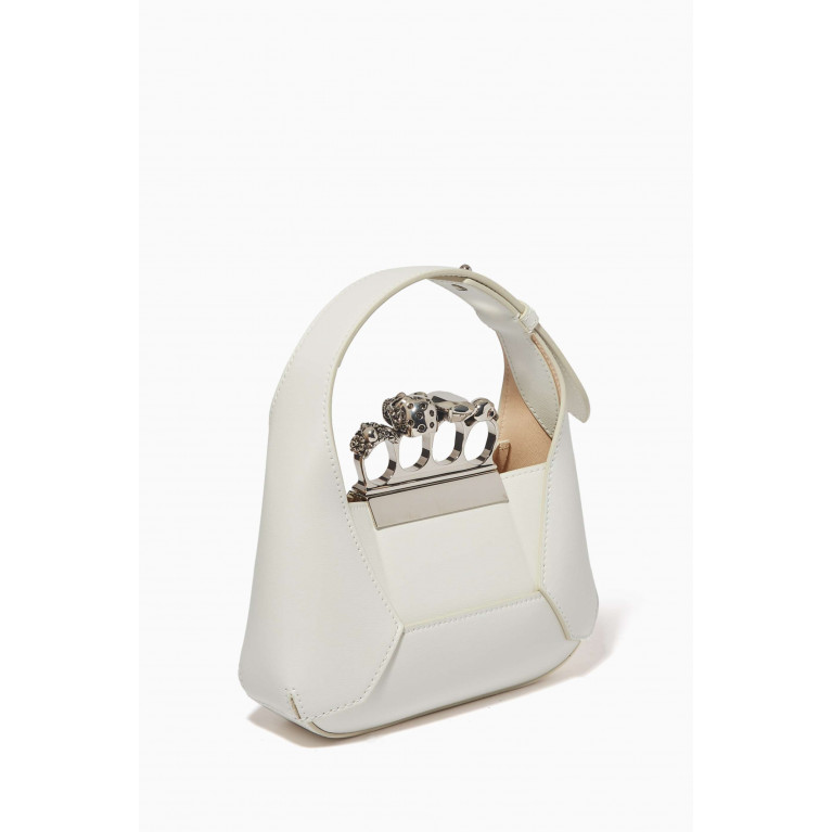 Alexander McQueen - Mini Jewelled Hobo Bag in Calf Leather