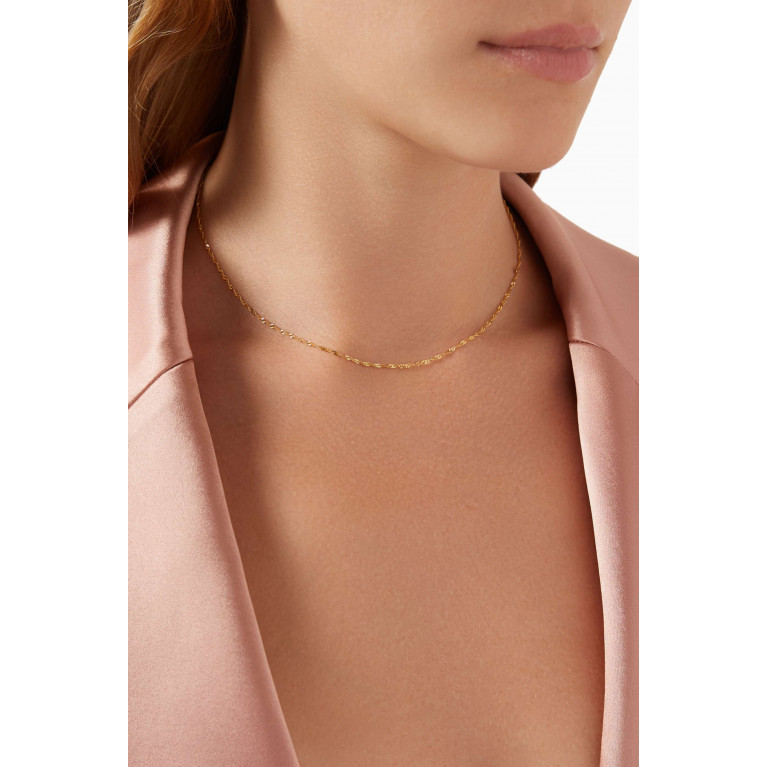 STONE AND STRAND - Glimmer Necklace in 14kt Yellow Gold