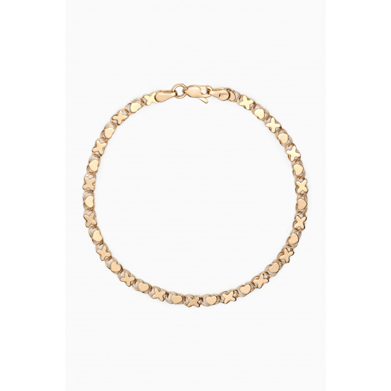STONE AND STRAND - Love and Kisses Bracelet in 10kt Yellow Gold