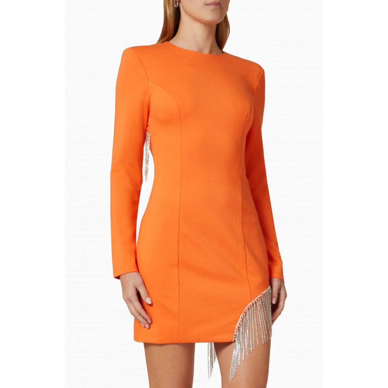 Elliatt - Nebulous Mini Dress in Viscose Jersey Orange