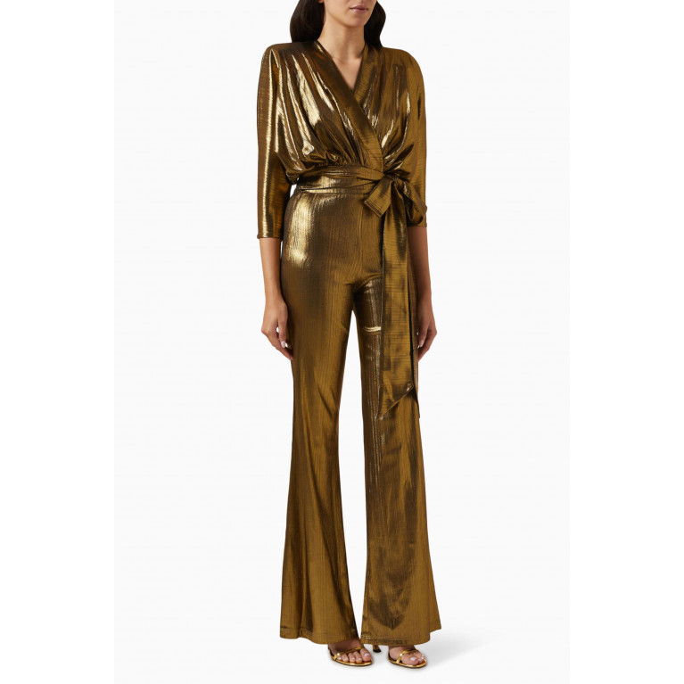 Zhivago - Picture This Jumpsuit in Metallic Jersey