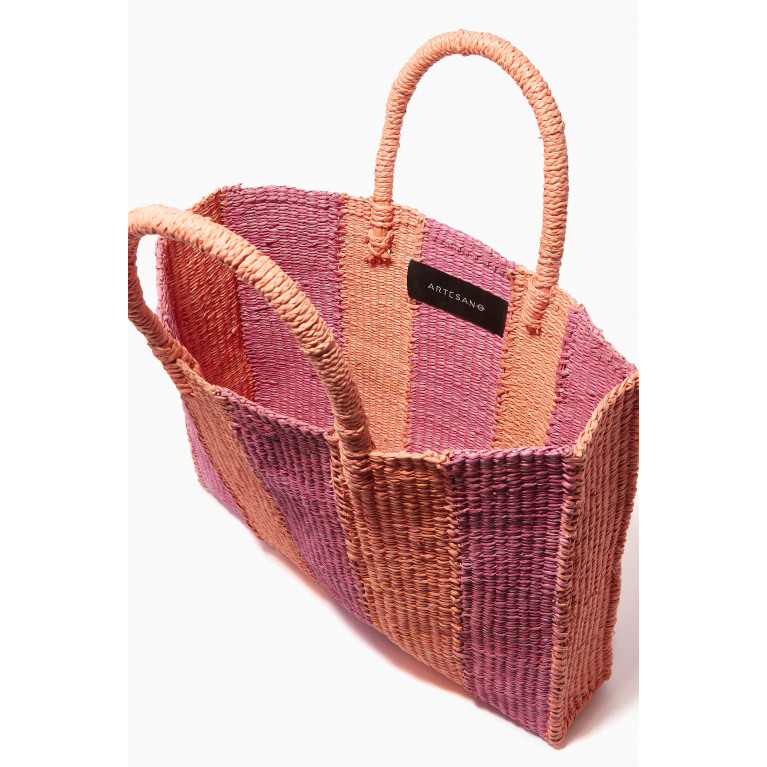 Artesano - Small Murano Tote Bag in Raffia