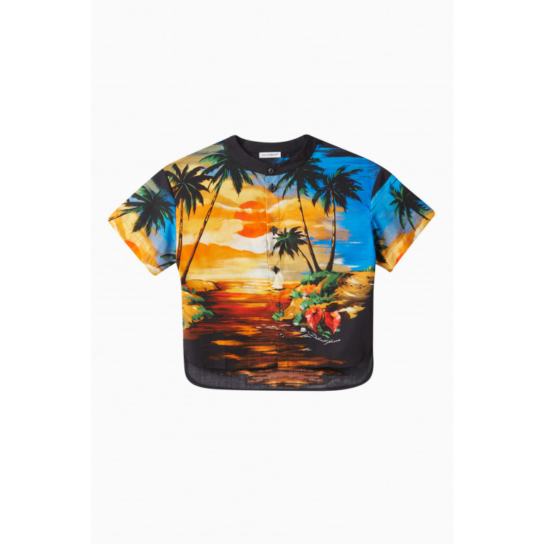 Dolce & Gabbana - Hawaii T-Shirt in Cotton