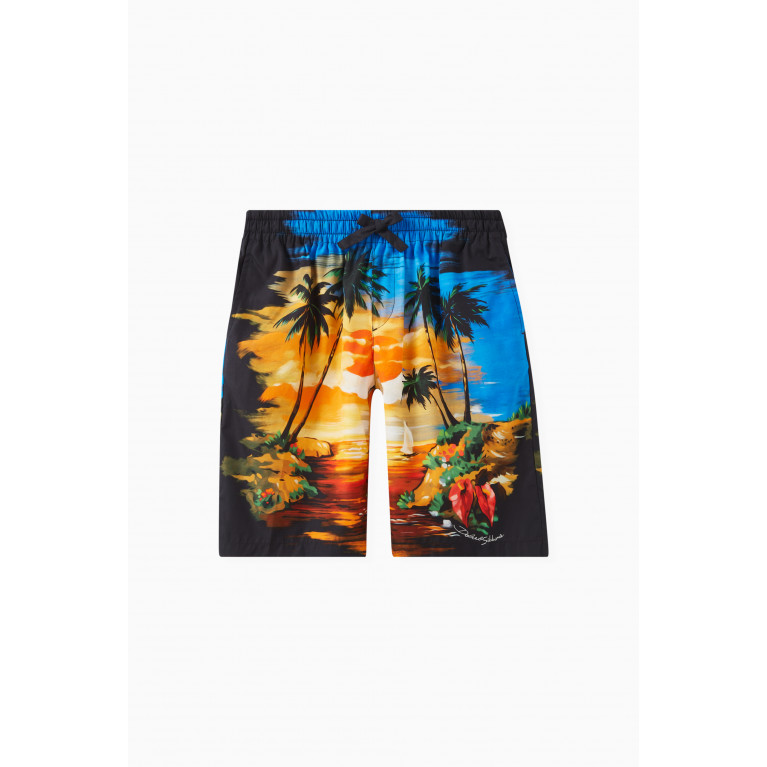 Dolce & Gabbana - Hawaiian Print Shorts in Cotton