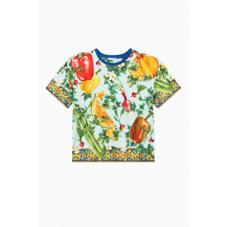 Dolce & Gabbana - Farmer-print T-shirt in Cotton