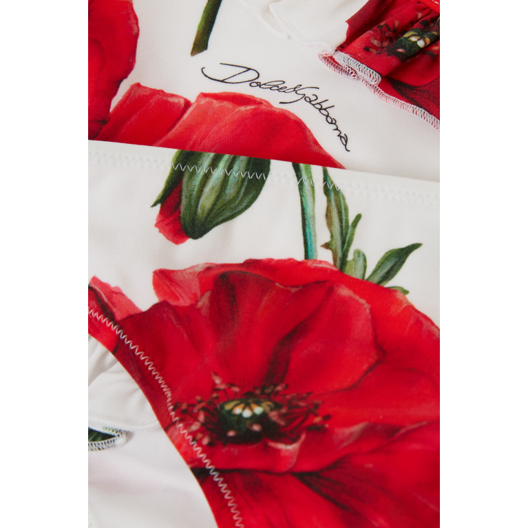 Dolce & Gabbana - Poppy Print Bikini Set in Lycra