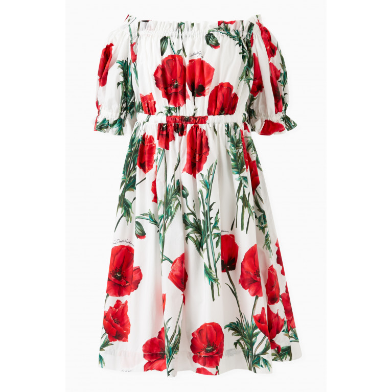 Dolce & Gabbana - Poppy Print Dress in Cotton