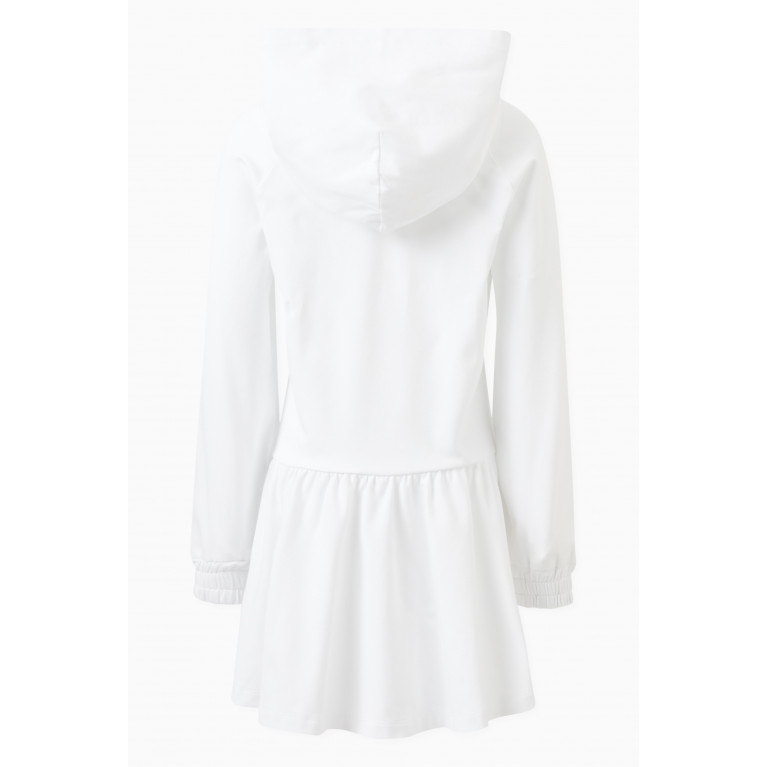Dolce & Gabbana - Logo-detail Hooded Dress in Cotton