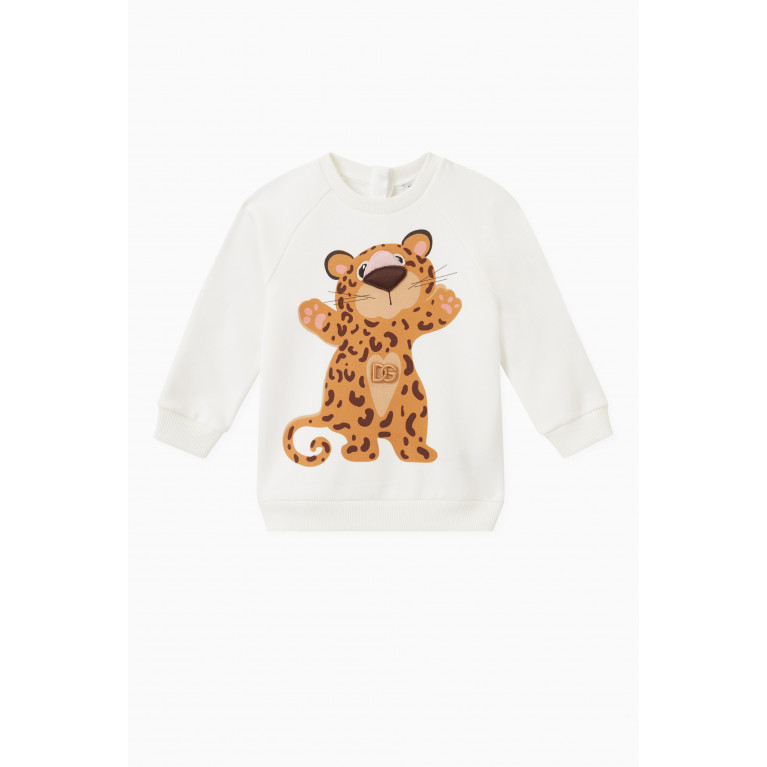 Dolce & Gabbana - Leopard-print Sweatshirt in Jersey