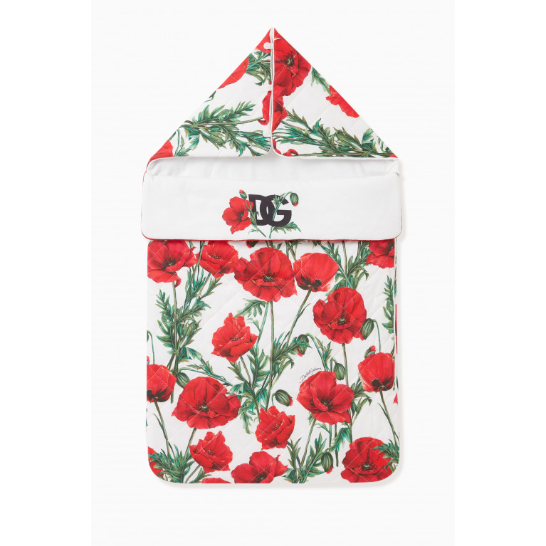 Dolce & Gabbana - Happy Garden Poppy-print Sleeping Bag in Cotton