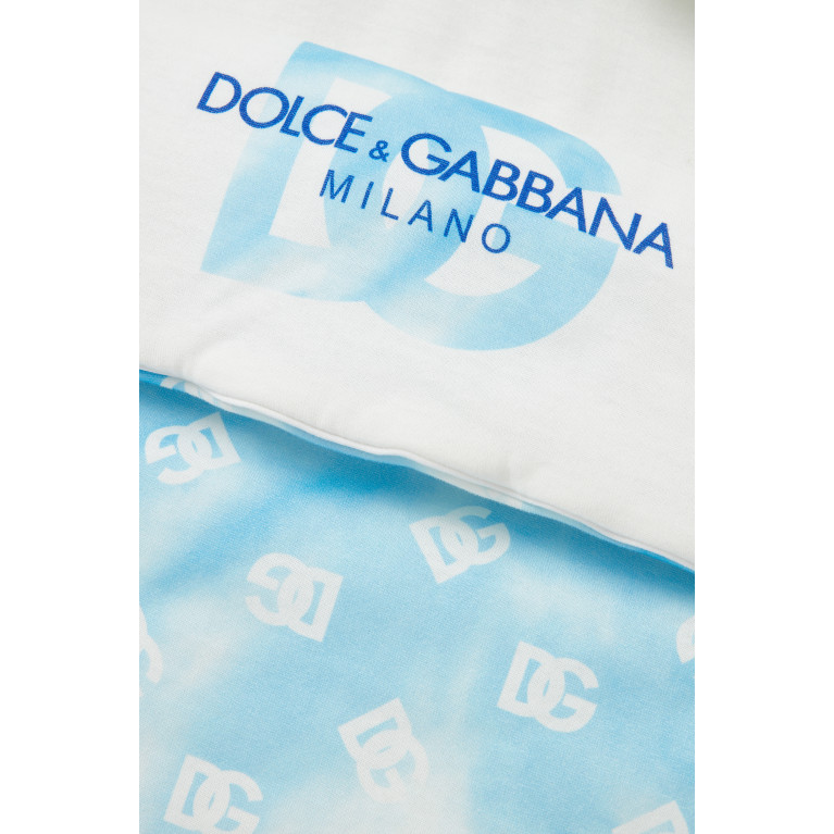 Dolce & Gabbana - Tie-dye Logo-print Sleeping Bag in Cotton