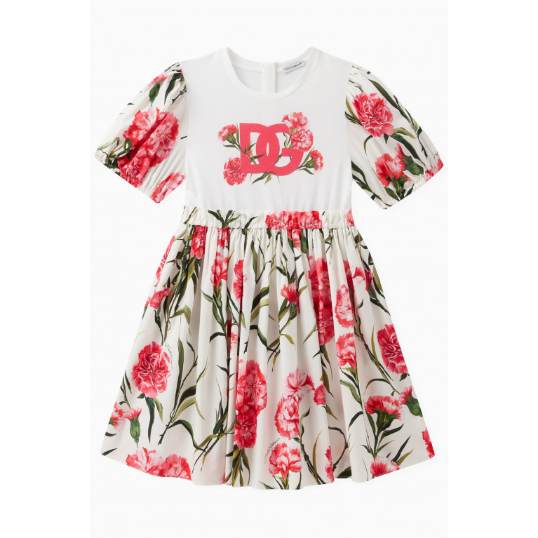 Dolce & Gabbana - Carnation-print Dress in Cotton