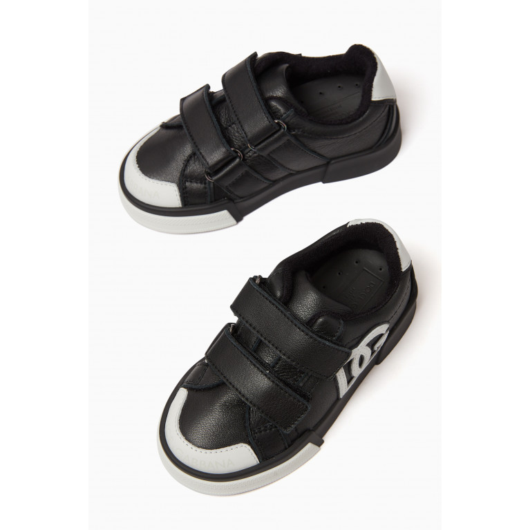 Dolce & Gabbana - Portofino Low Top Sneakers in Leather Black