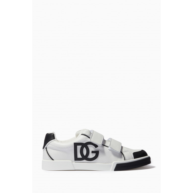 Dolce & Gabbana - Portofino Low Top Sneakers in Leather White