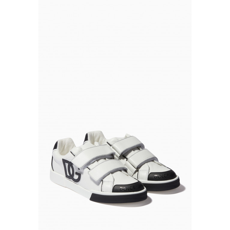 Dolce & Gabbana - Portofino Low Top Sneakers in Leather White
