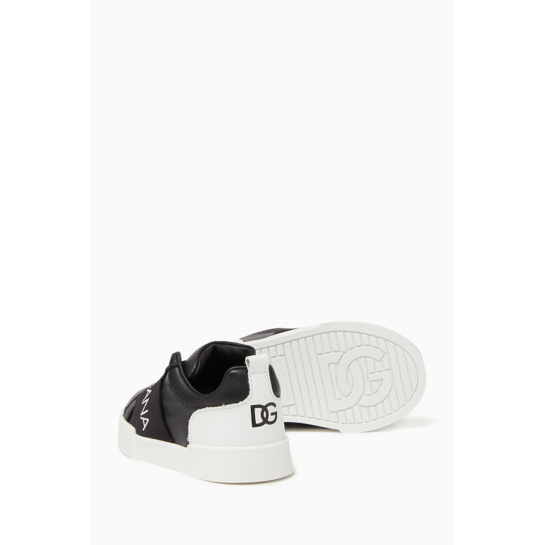 Dolce & Gabbana - DG Essential Logo Sneakers in Leather Black