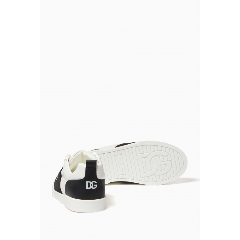 Dolce & Gabbana - DG Essential Logo Sneakers in Leather White