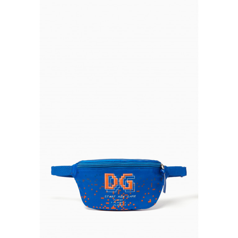 Dolce & Gabbana - DG Logo Gamers Belt Bag in Nylon Blue