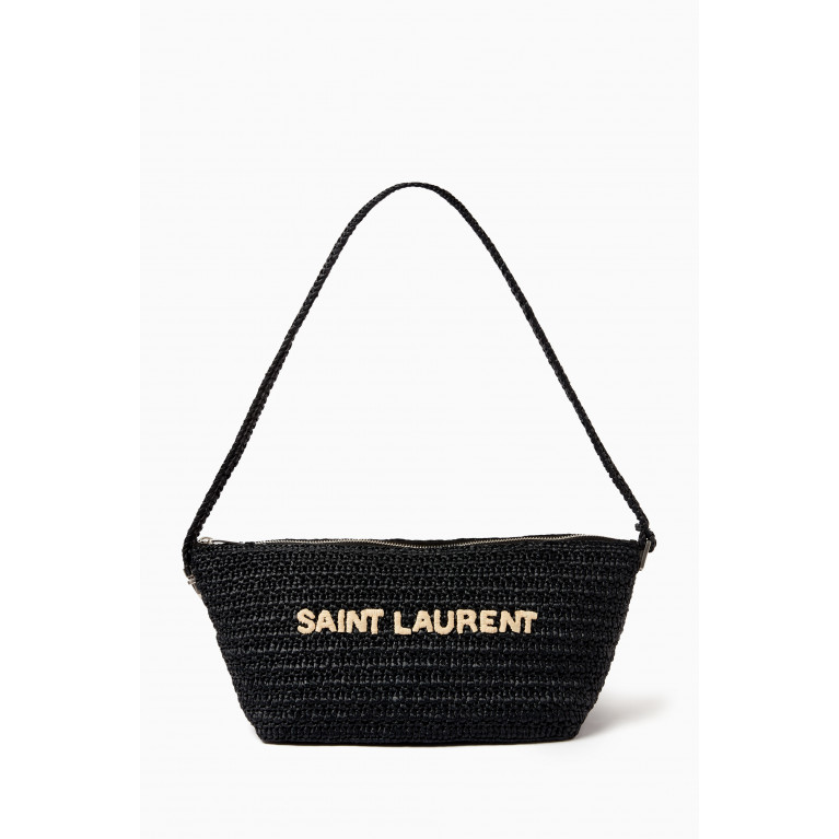 Saint Laurent - Le Rafia Crossbody Bag in Raffia