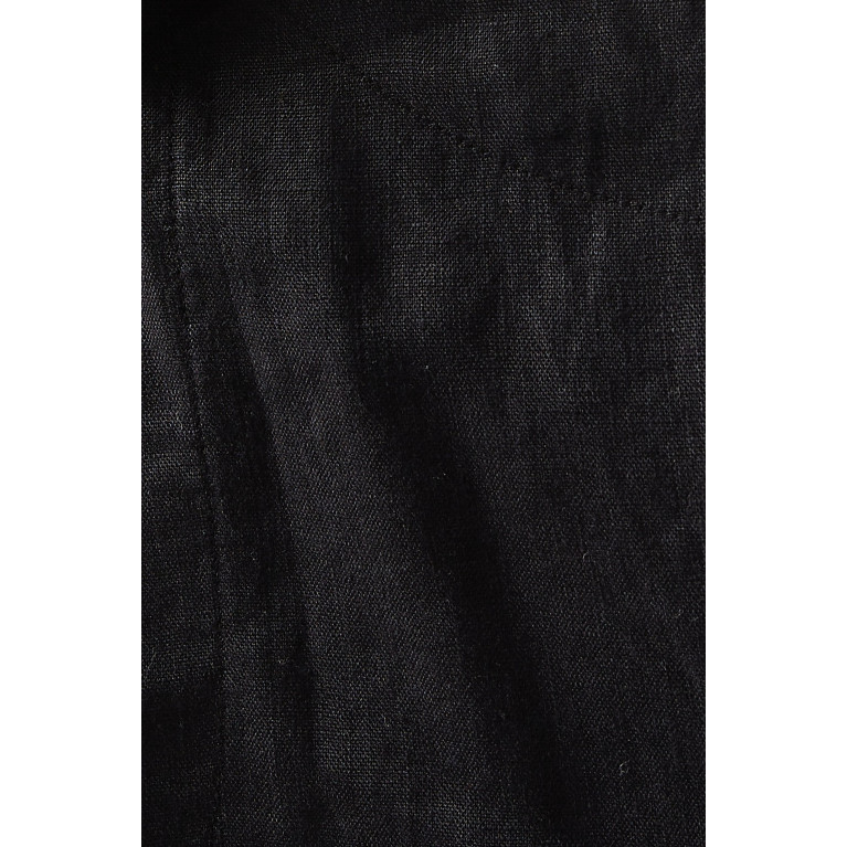 Posse - Martina Crop Top in Linen Black