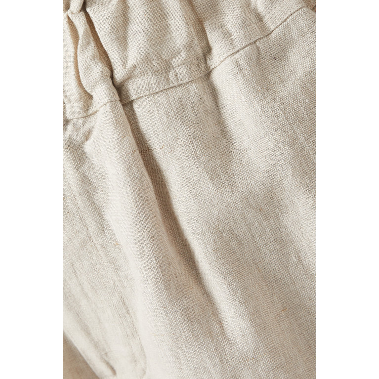 Posse - Ducky Paperbag Shorts in Linen Neutral