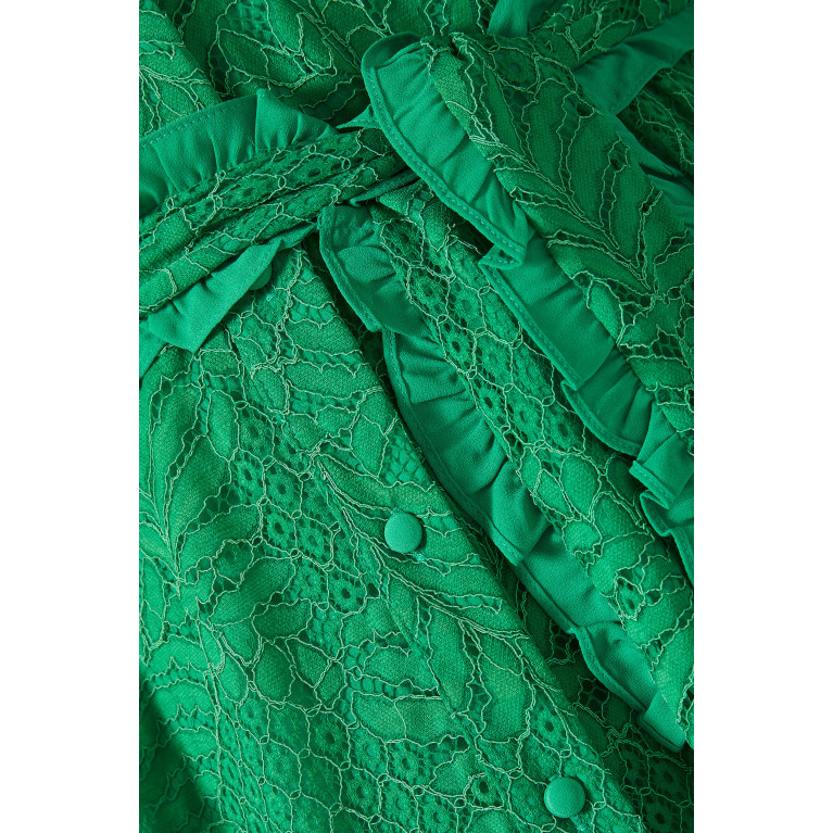 Mergim - Jasmine Midi Dress in Cotton Lace