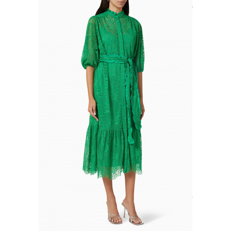 Mergim - Jasmine Midi Dress in Cotton Lace
