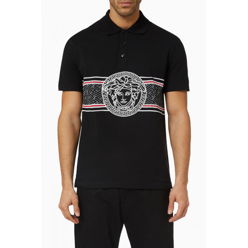 Versace - Polo Shirt in Cotton Piqué