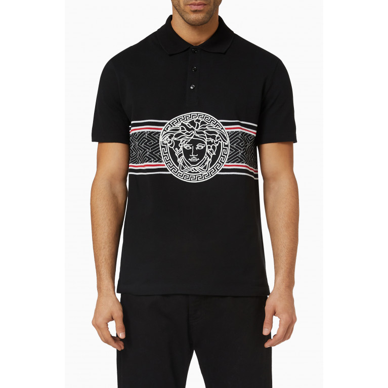 Versace - Polo Shirt in Cotton Piqué