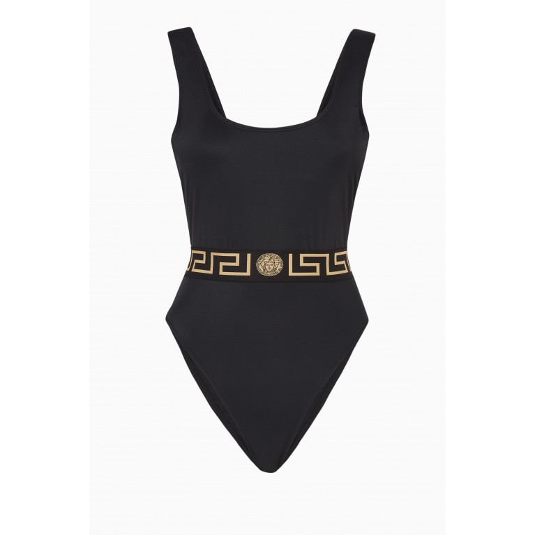 Versace - Greca One-piece Swimsuit in Stretch-nylon