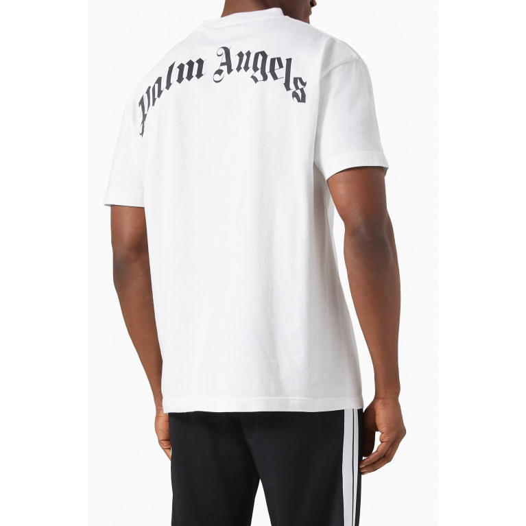 Palm Angels - Logo Bear Classic T-shirt in Cotton White