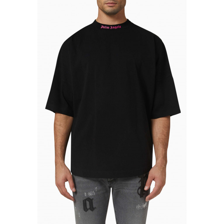 Palm Angels - Double Logo T-shirt in Cotton